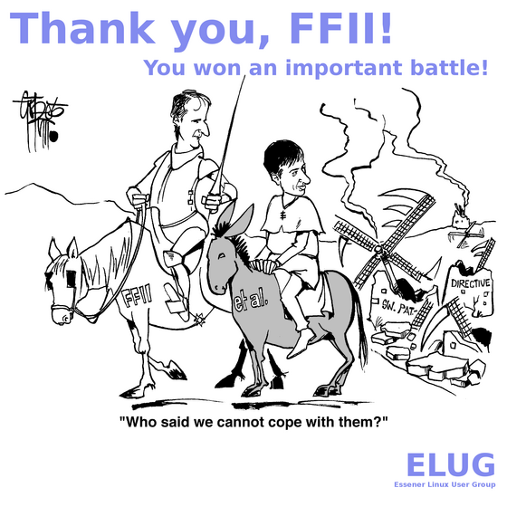 [Drawing: Thank you, FFII!]